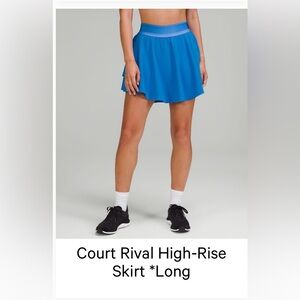 Lululemon court rival high rise skirt *Long